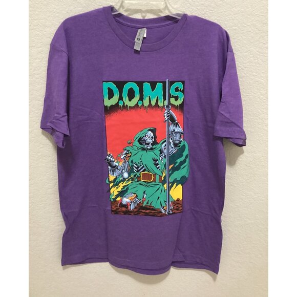 Next Level D.O.M.S Purple Graphic Tee Short Sleeve Size L - Picture 1 of 4